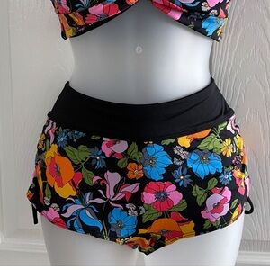 Floral Black Women's Swim bottom